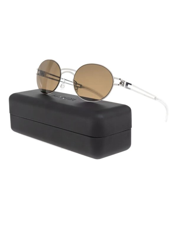 Mykita Zonnebril met ovalen montuur - Zilver