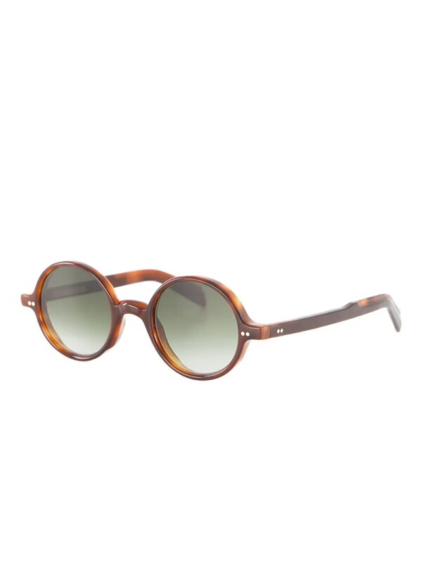 Cutler & Gross Zonnebril met rond montuur - Bruin