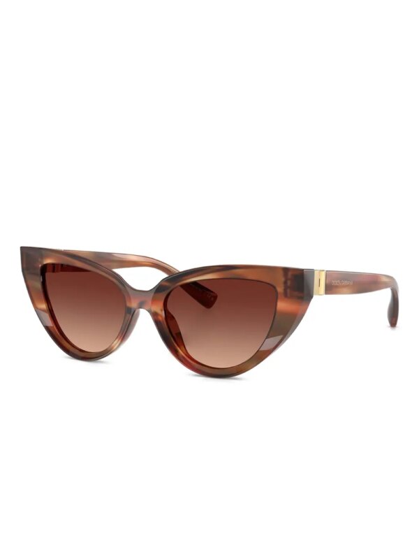 Dolce & Gabbana Eyewear Zonnebril met cat-eye montuur - Bruin
