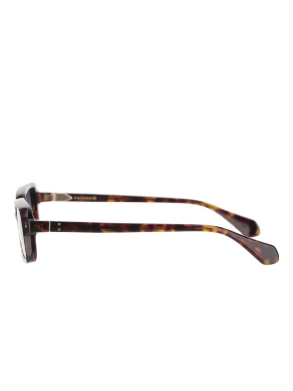 Carven Zonnebril met rechthoekig montuur - Bruin