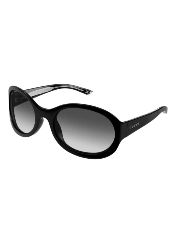 Gucci Eyewear Zonnebril met oversized montuur - Zwart