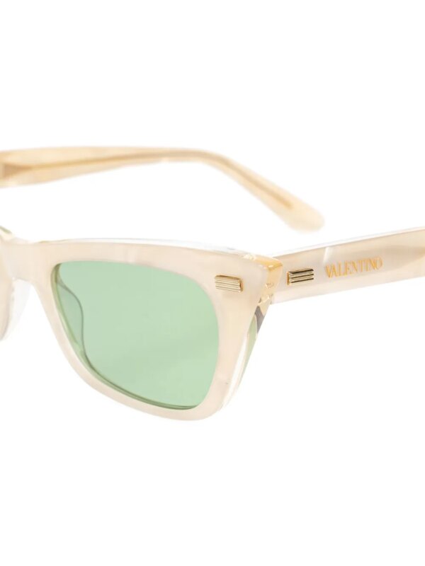 VALENTINO GARAVANI EYEWEAR Zonnebril met cat-eye montuur - Beige