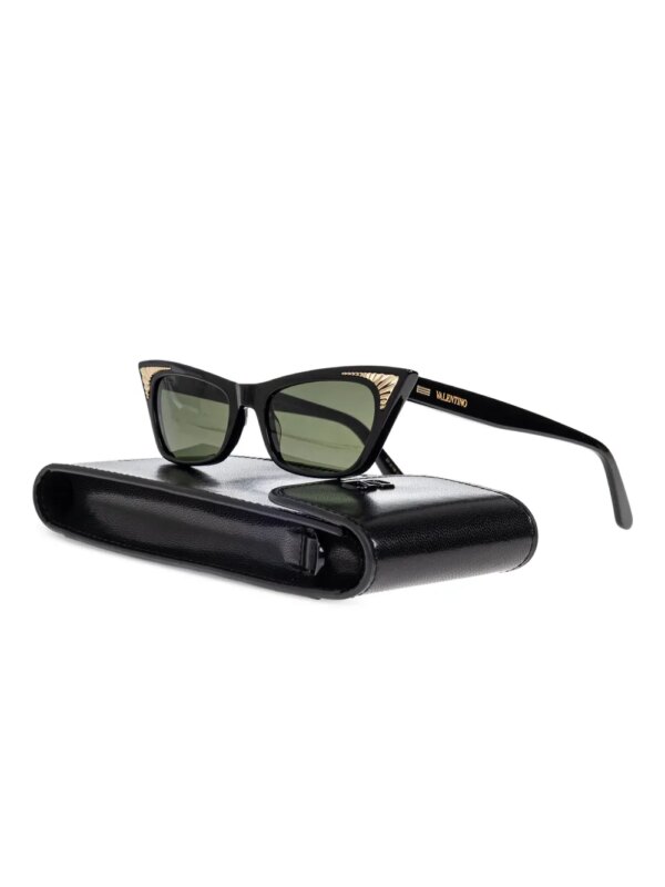 VALENTINO GARAVANI EYEWEAR Zonnebril met cat-eye montuur - Zwart