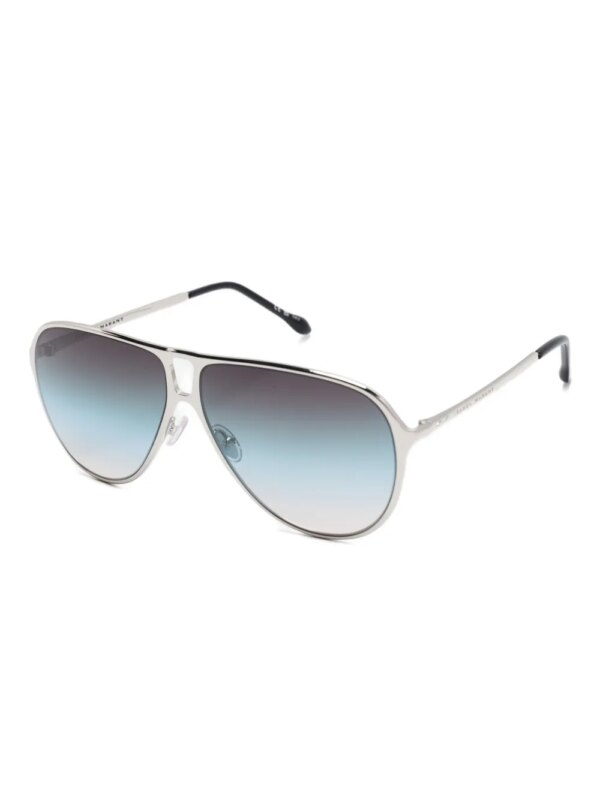 Isabel Marant Eyewear Zonnebril met gegraveerd logo - Grijs