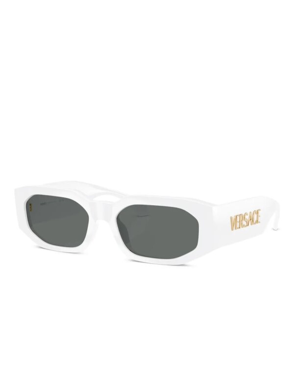 Versace Eyewear Zonnebril met geometrisch montuur - Wit