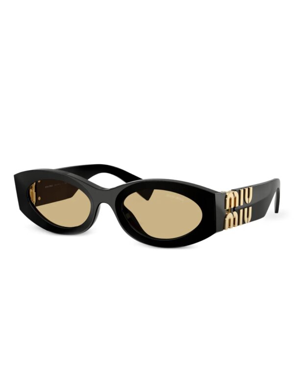 Miu Miu Eyewear Zonnebril met cat-eye montuur - Zwart