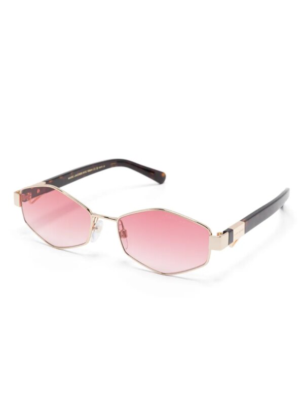 Marc Jacobs Eyewear Zonnebril met geometrisch montuur - Goud