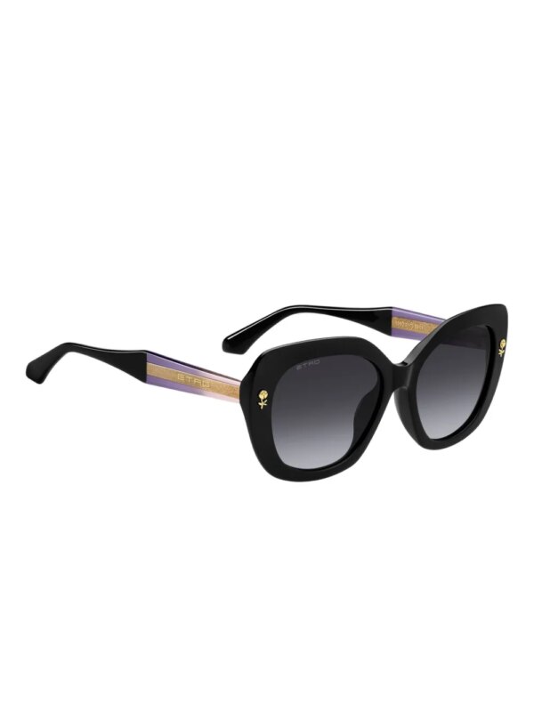 ETRO Zonnebril met vlinder montuur - Zwart