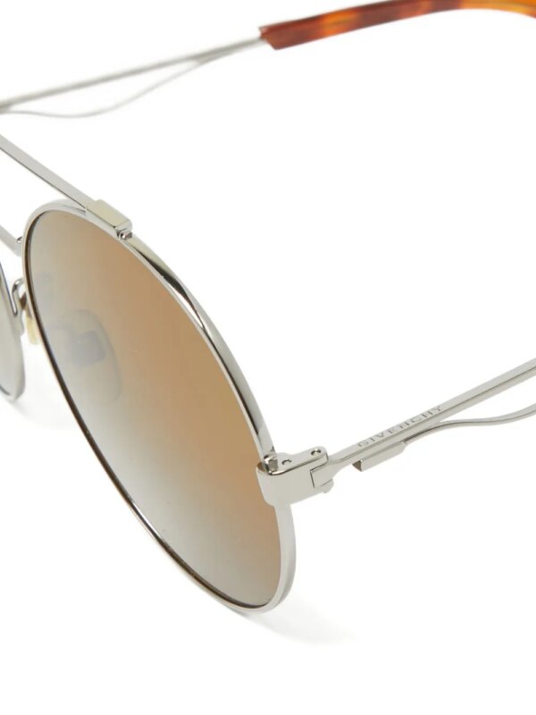 Givenchy Pre-Owned 2024 zonnebril met rond montuur - Bruin