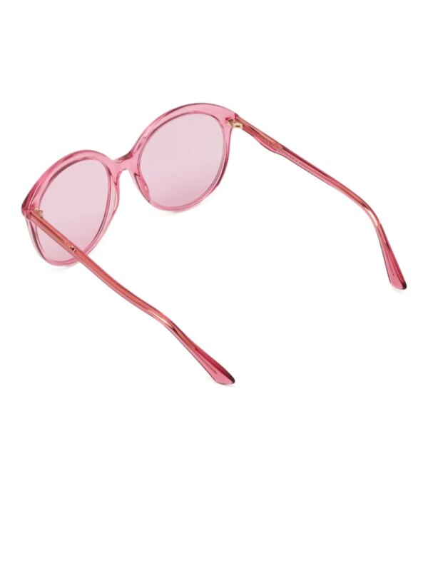 Gucci Pre-Owned Zonnebril met rond montuur - Roze