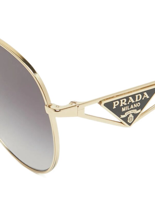Prada Pre-Owned Zonnebril met piloten montuur - Zwart