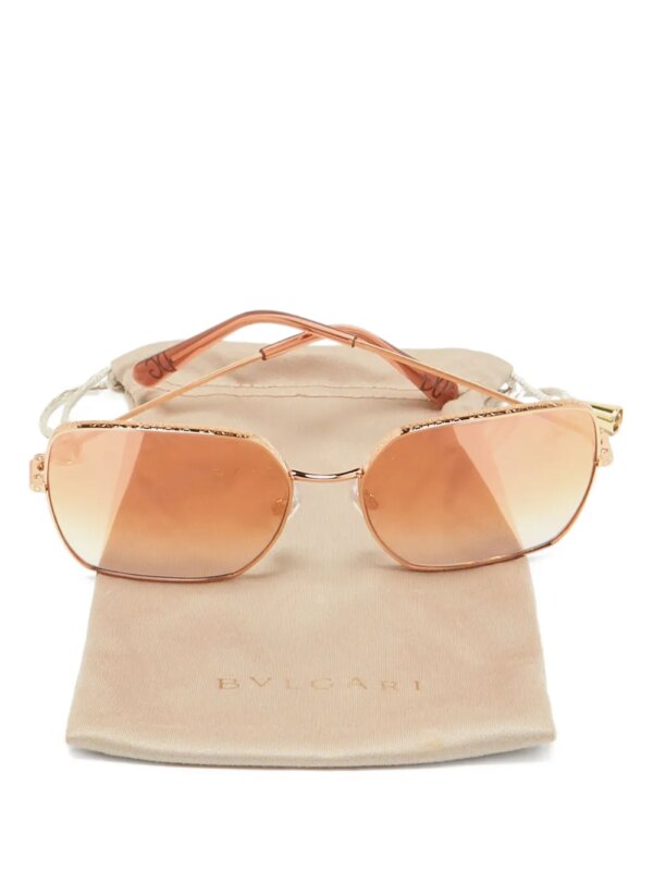Dolce & Gabbana Pre-Owned Zonnebril met geometrisch montuur - Roze