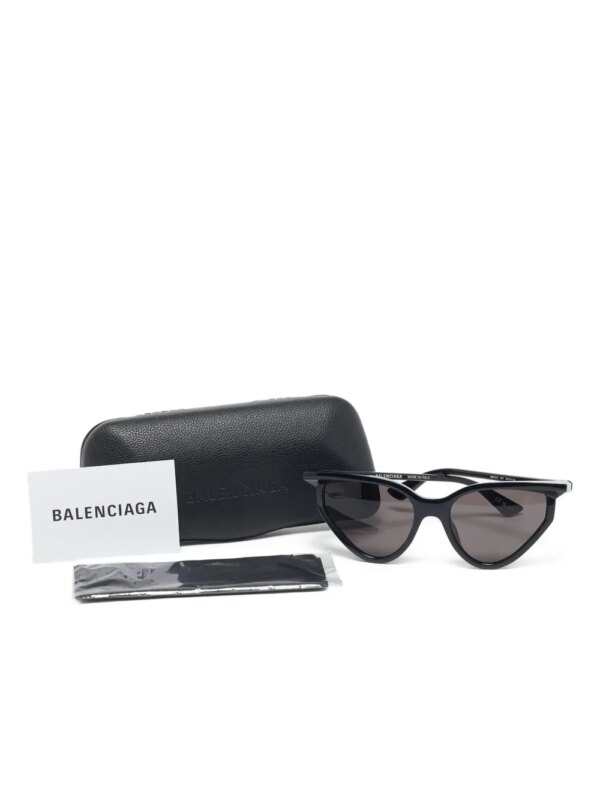 Balenciaga Pre-Owned Zonnebril met geometrisch montuur - Zwart