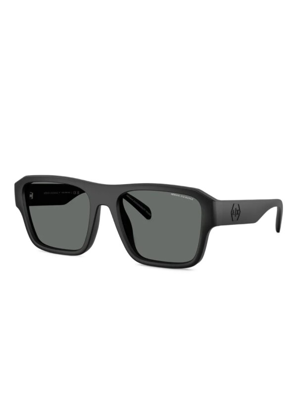 Armani Exchange Zonnebril met vierkant montuur - Zwart