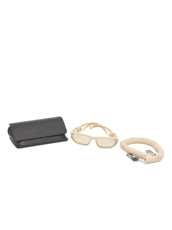 Dolce & Gabbana Pre-Owned Zonnebril met rechthoekig montuur - Beige
