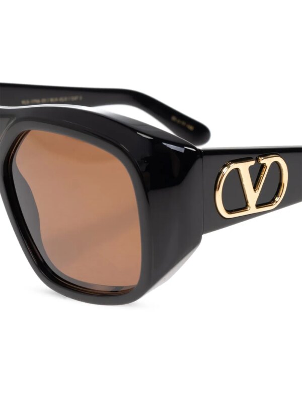 VALENTINO GARAVANI EYEWEAR Zonnebril met vierkant montuur - Zwart