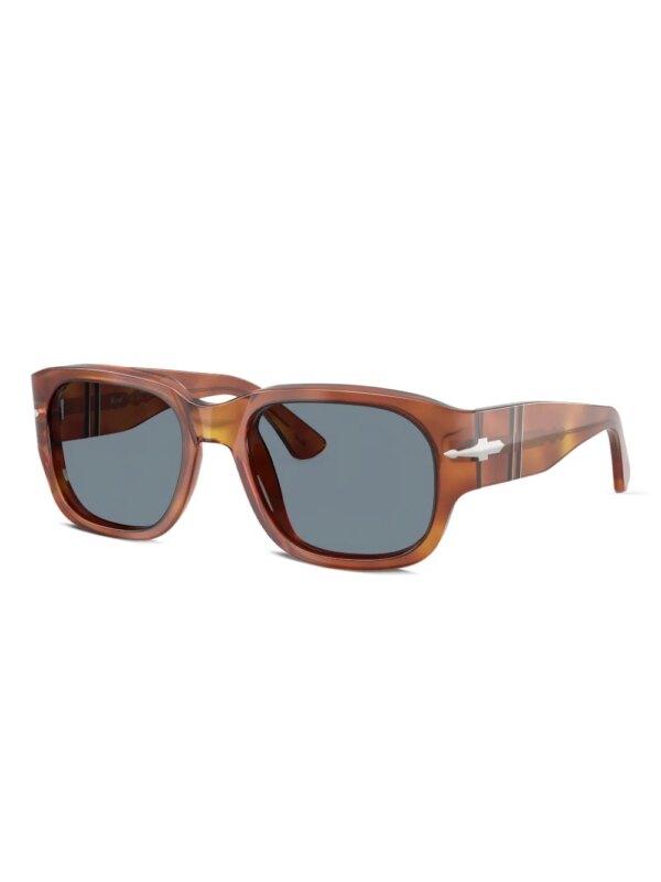 Persol Zonnebril met vierkant montuur - Bruin