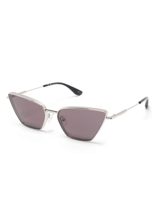 Alexander McQueen Eyewear Zonnebril met cat-eye montuur - Zilver