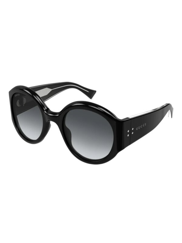 Gucci Eyewear Zonnebril met rond montuur - Zwart
