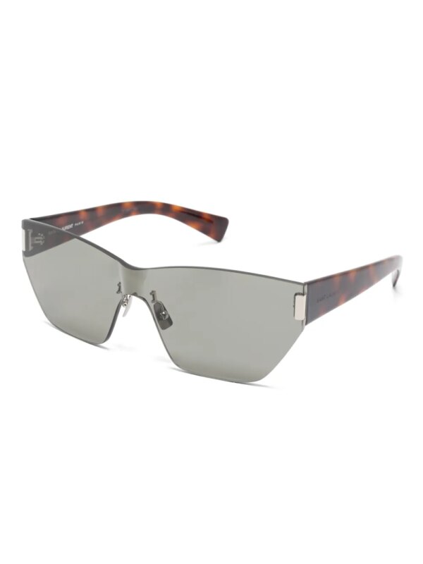 Saint Laurent Eyewear Zonnebril met oversized montuur - Zwart