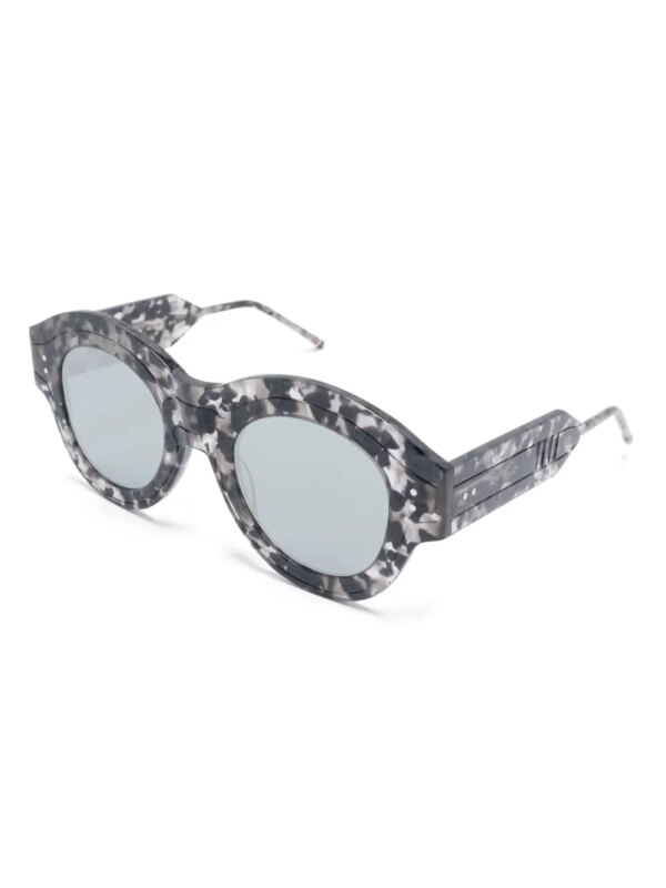 Thom Browne Eyewear Zonnebril met rond montuur - Grijs