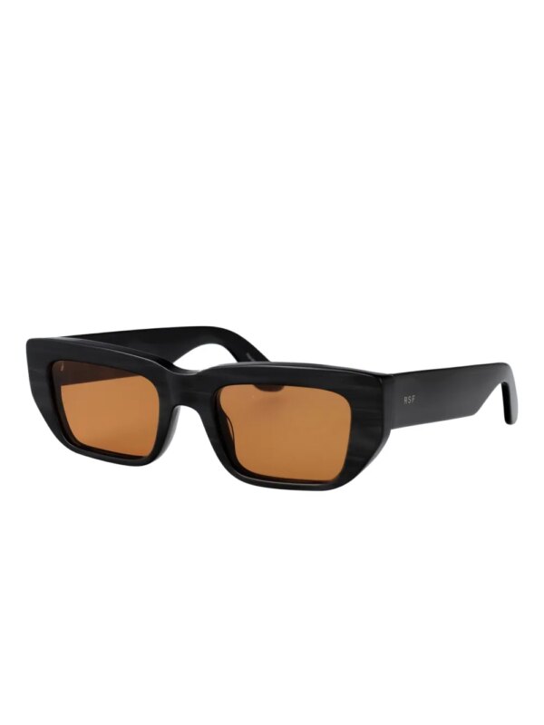 Retrosuperfuture Ra zonnebril met rechthoekig montuur - Zwart
