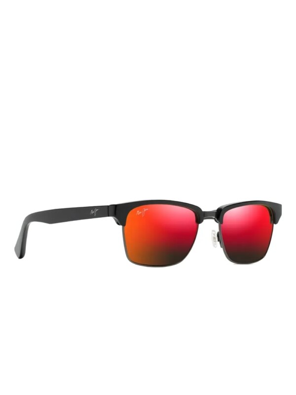 Maui Jim Zonnebril met vierkant montuur - Zwart