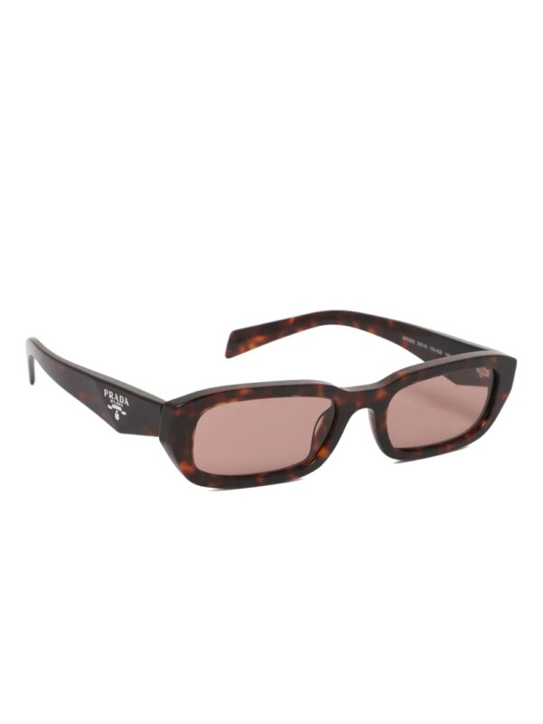 Prada Eyewear Zonnebril met rechthoekig montuur - Bruin