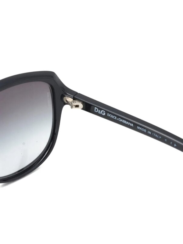 Dolce & Gabbana Pre-Owned Zonnebril met logoprint - Zwart