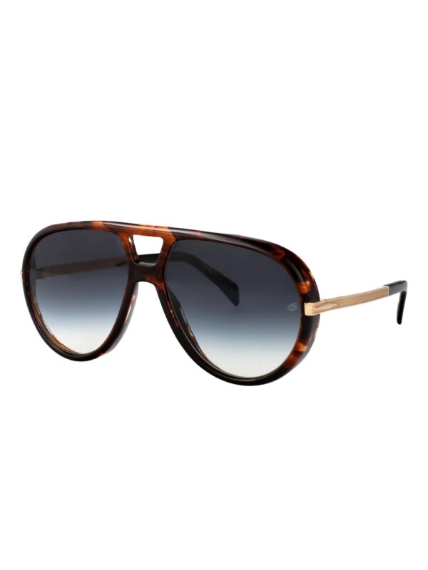 Eyewear by David Beckham Voyager zonnebril met piloten montuur - Bruin