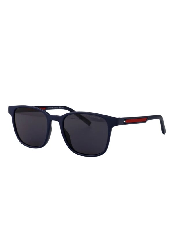 Tommy Hilfiger Zonnebril met vierkant montuur - Blauw