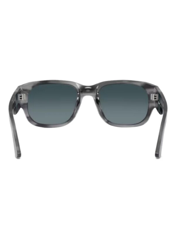 Persol Zonnebril met vierkant montuur - Grijs