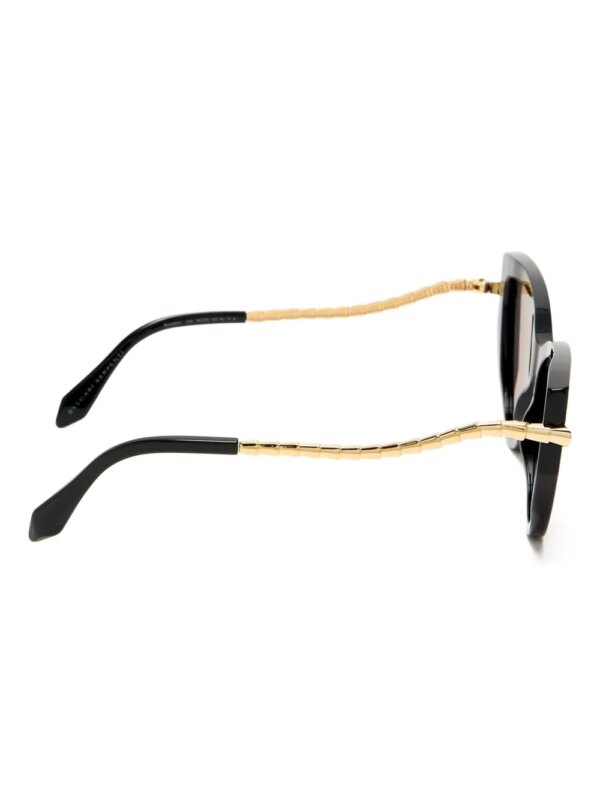 Bvlgari Serpenti zonnebril met cat-eye montuur - Zwart