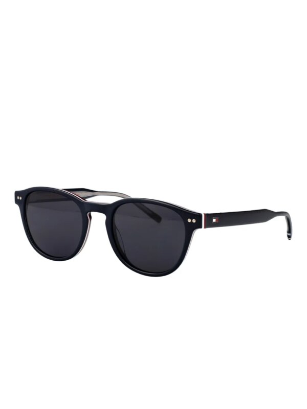 Tommy Hilfiger Zonnebril met rond montuur - Blauw
