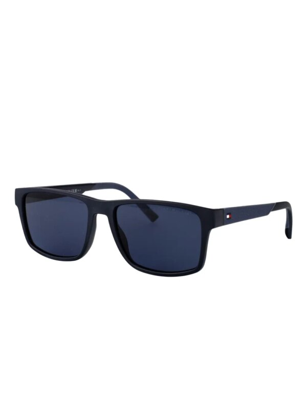 Tommy Hilfiger TH2142/S zonnebril met rechthoekig montuur - Blauw