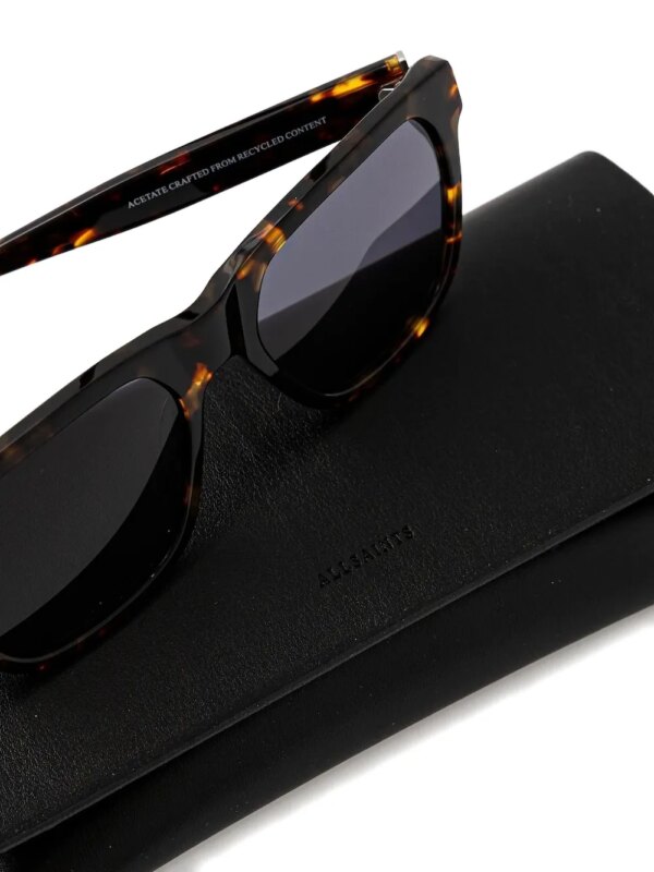AllSaints Zonnebril met schildpadschild-design - Bruin