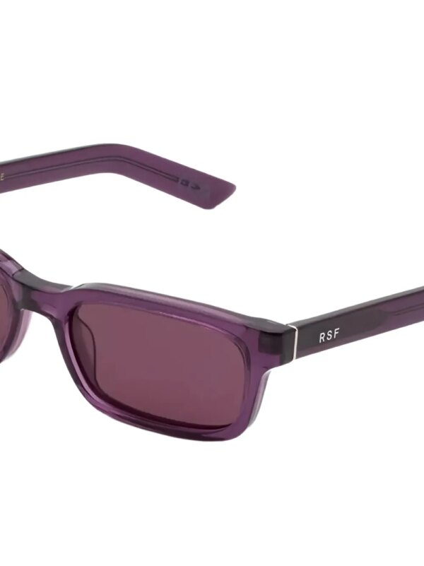 Retrosuperfuture Gesto Melanzana zonnebril met rechthoekig montuur - Paars