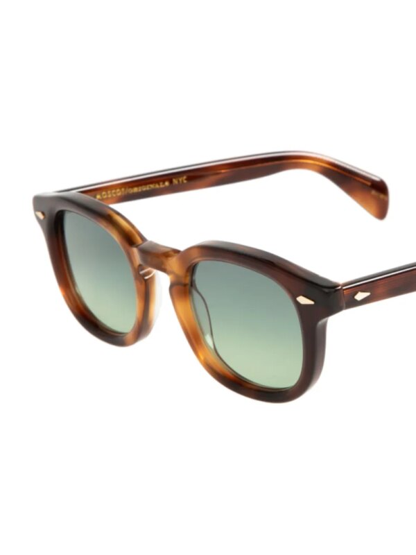 Moscot Mekler zonnebril met schildpadschild-design - Bruin