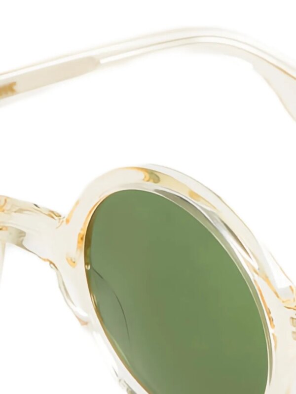 Moscot Zonnebril met rond montuur - Beige