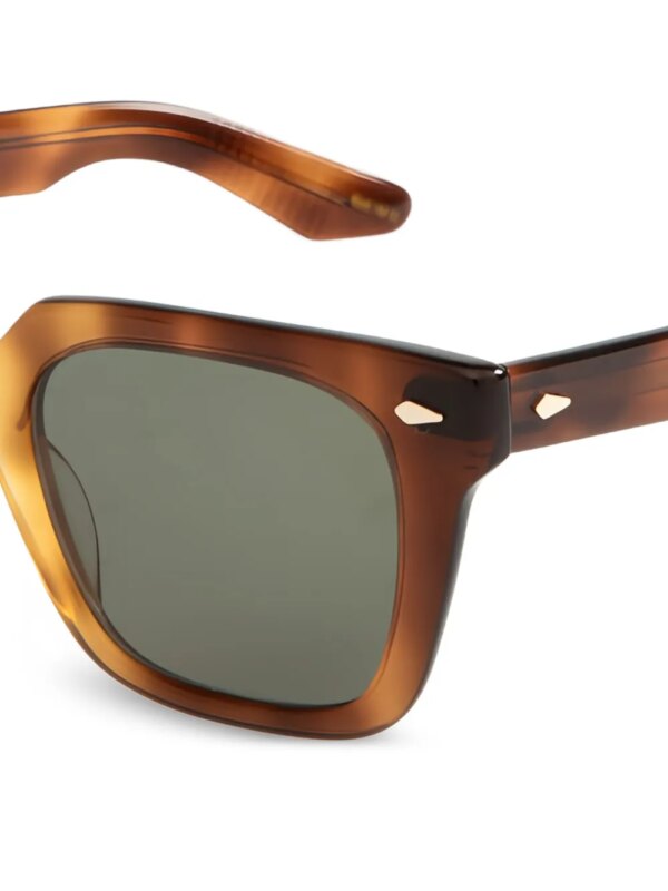 Moscot Zonnebril met vierkant montuur - Bruin