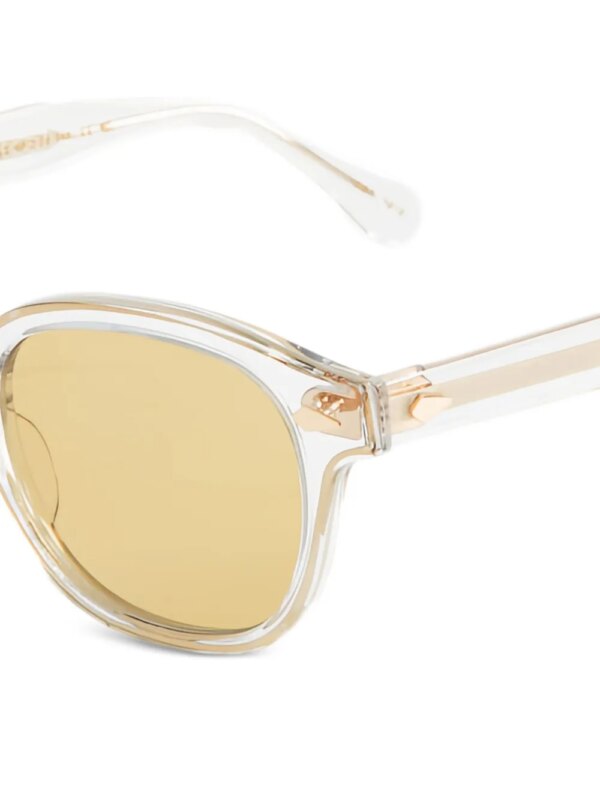 Moscot Zonnebril met vierkant montuur - Beige