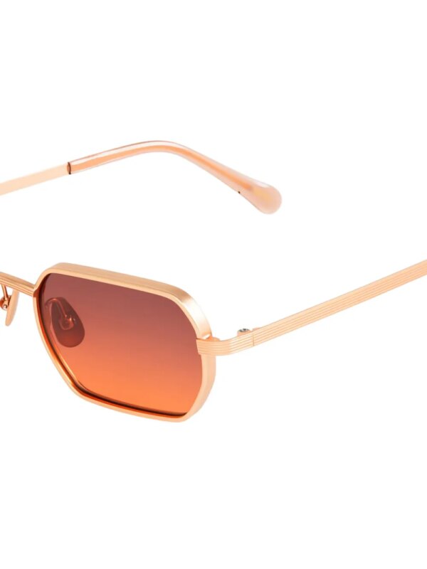 Moscot Zonnebril met rechthoekig montuur - Roze
