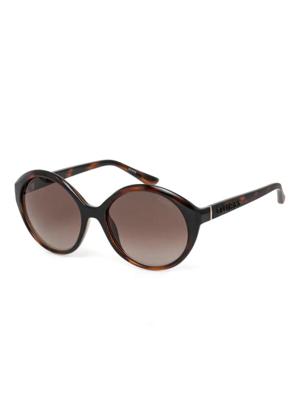 GUESS EYEWEAR Zonnebril met ovalen montuur - Bruin