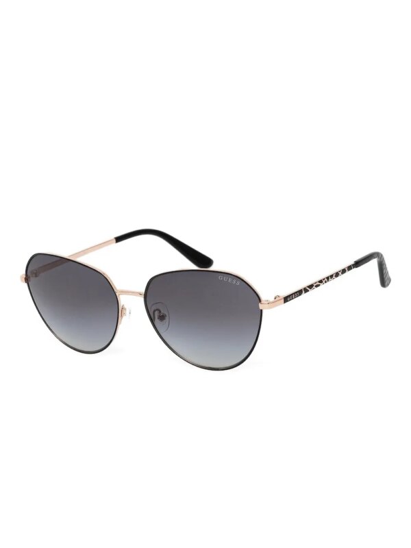GUESS EYEWEAR Zonnebril met metalen montuur - Goud
