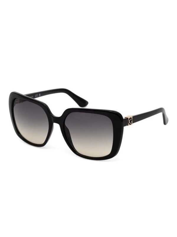 GUESS EYEWEAR Zonnebril met logoplakkaat - Zwart