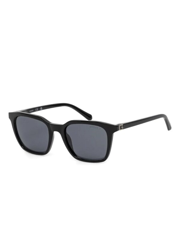 GUESS EYEWEAR Zonnebril met rechthoekig montuur - Zwart