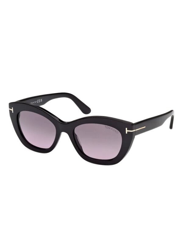 TOM FORD Eyewear Zonnebril met cat-eye montuur - Zwart