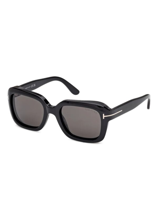 TOM FORD Eyewear Zonnebril met vierkant montuur - Zwart