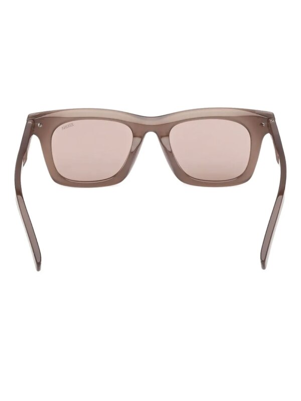 Zegna Zonnebril met vierkant montuur - Beige