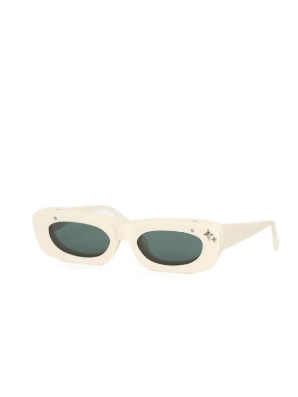 pushBUTTON x Grey Ant zonnebril met rechthoekig montuur - Beige